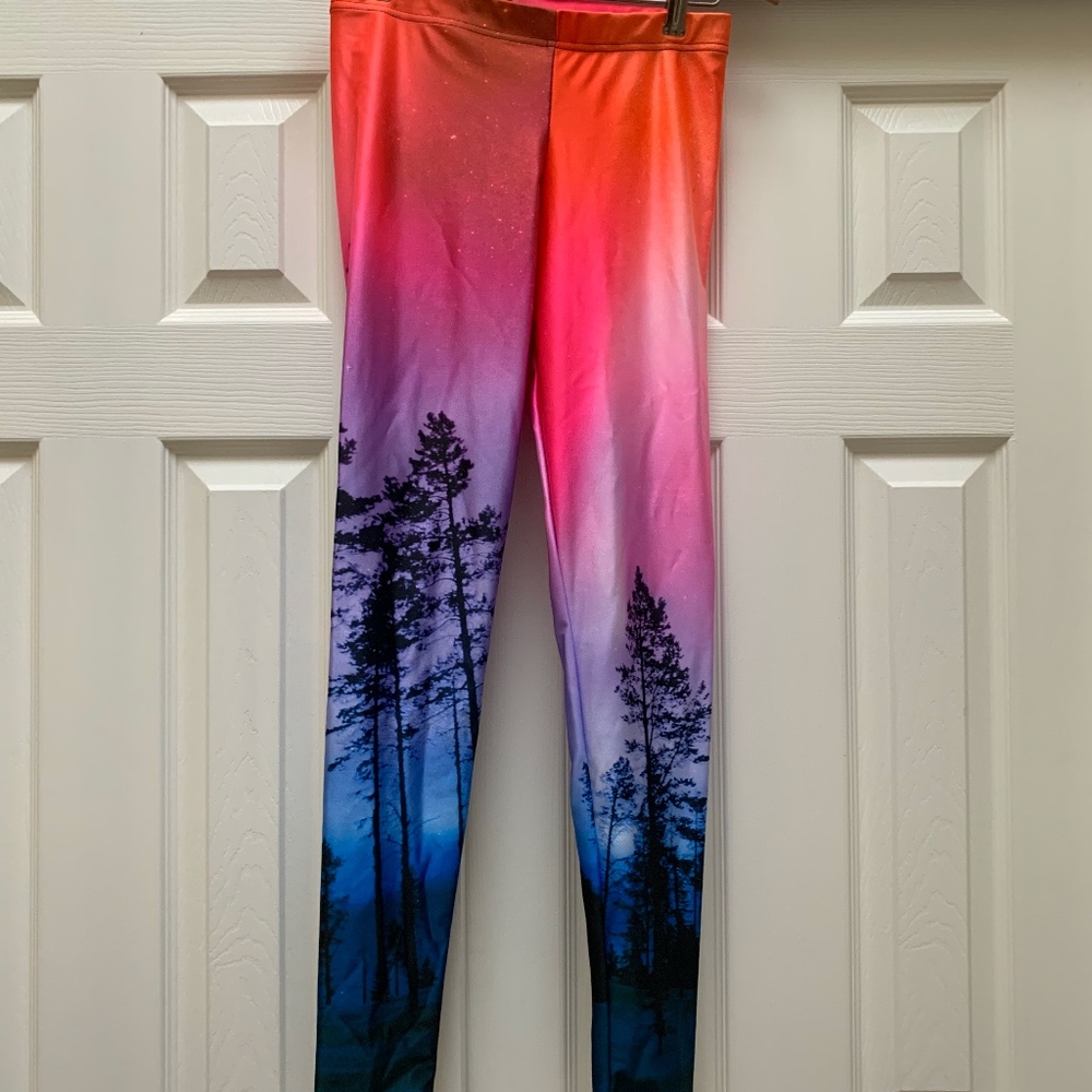 Blackmilk Clothing Neon Skye Aurora Leggings
